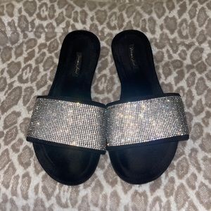 Rhinestone flipflop slides by Victoria secret
